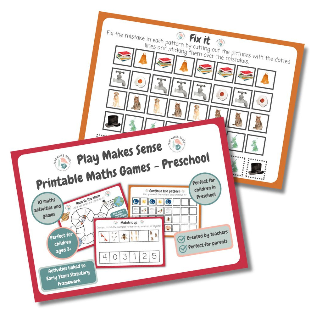 Printable Maths Games - Preschool