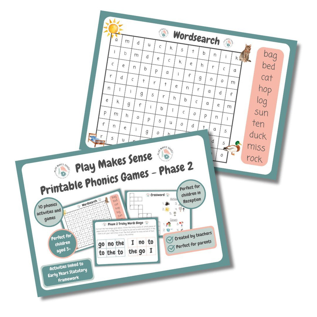 Printable Phonics Games - Phase 2