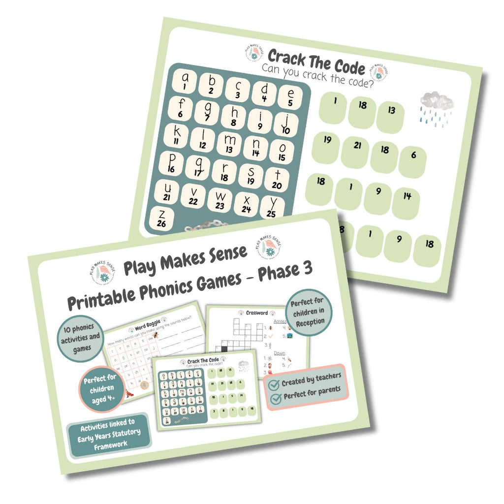 Printable Phonics Games - Phase 3