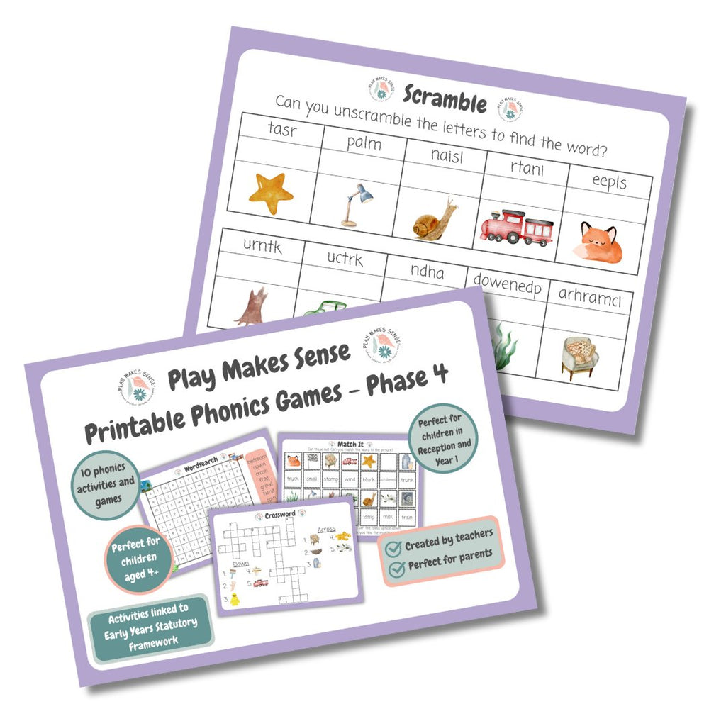 Printable Phonics Games - Phase 4