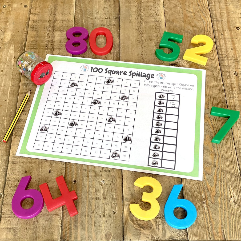 Printable Maths Games Reception 100 Square