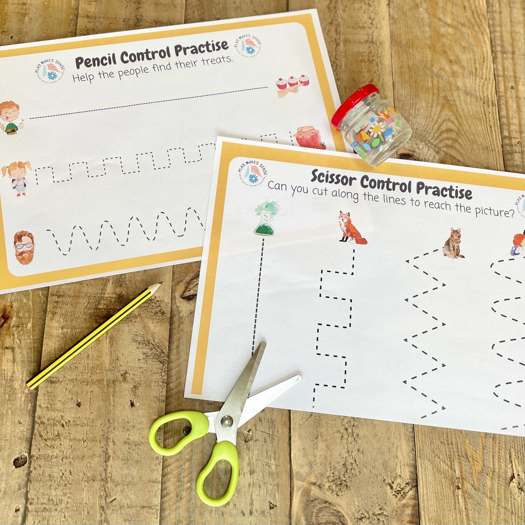 Printable Phonics Games Phase 1 Pencil and Scissor Control