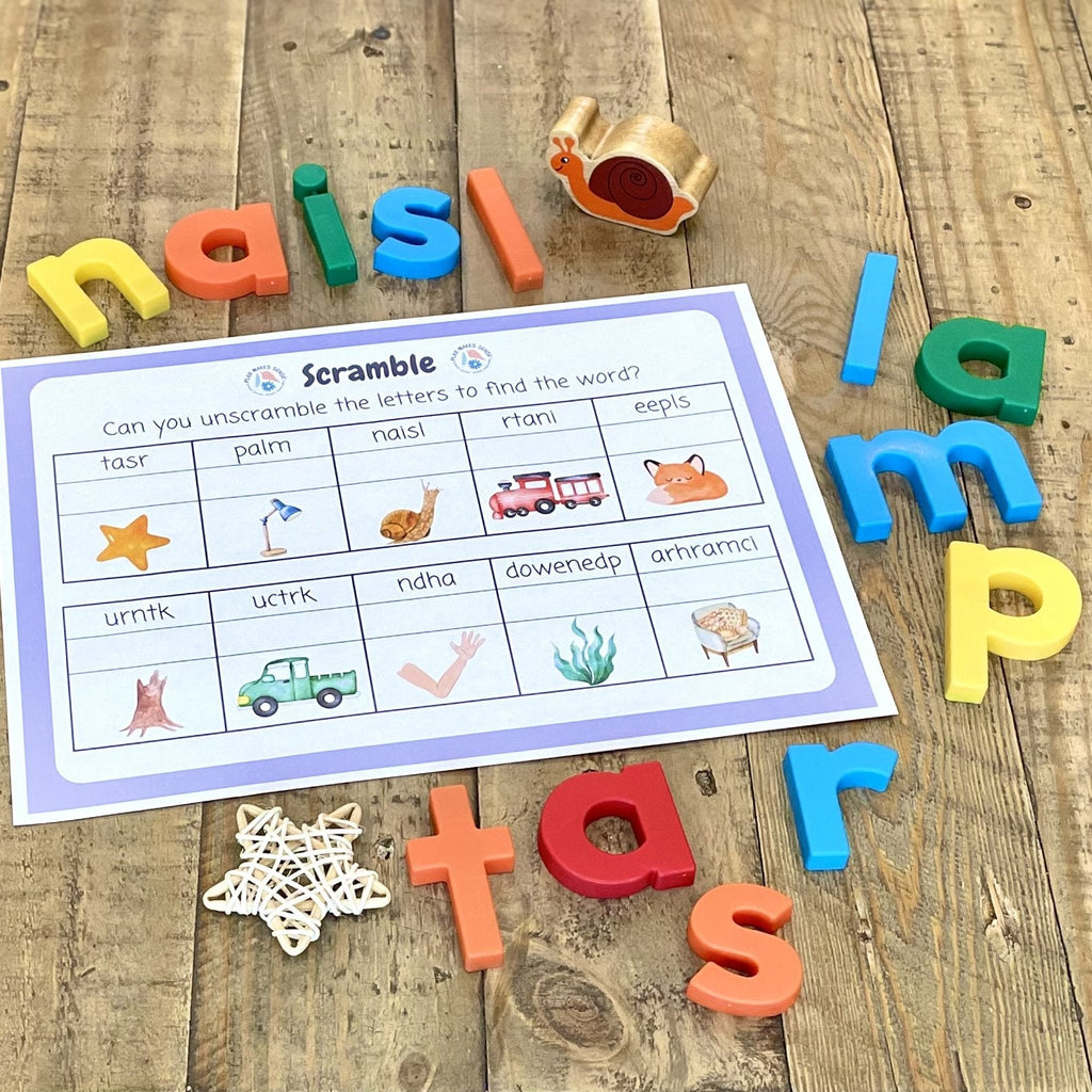 Printable Phonics Games Phase 4 Scramble